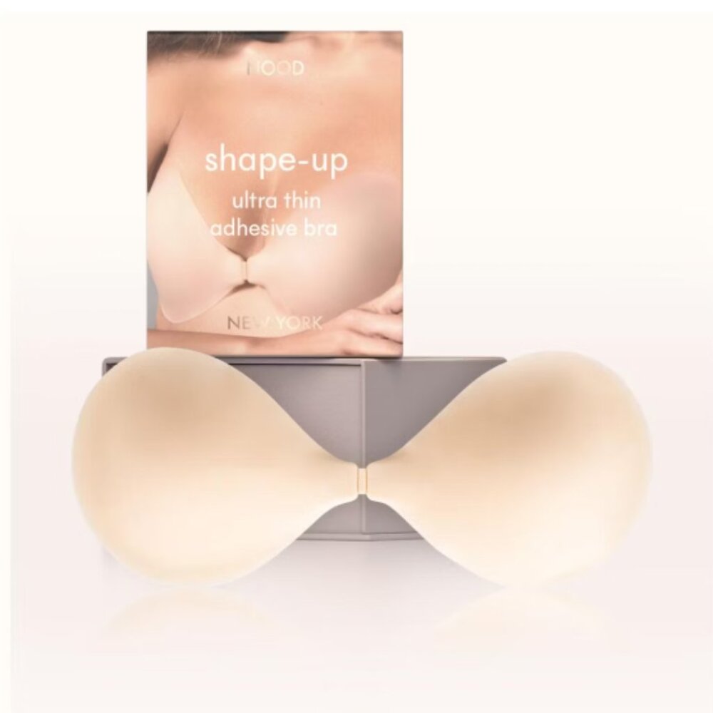 NEW Nood Shape Up Ultra Thin Reusable Adhesive Bra Soft Tan